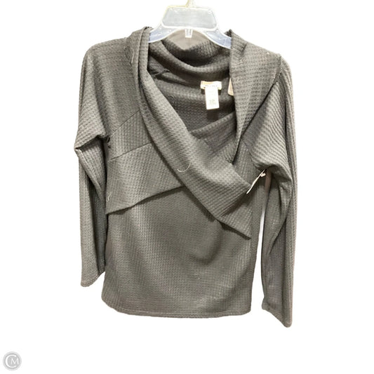 Top Long Sleeve By Bibi In Black, Size: S