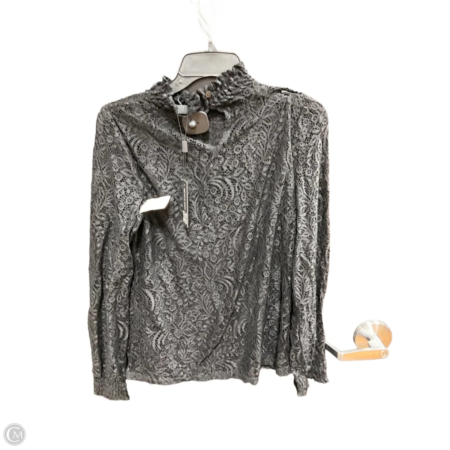 Top Long Sleeve By Cable And Gauge In Black, Size: M