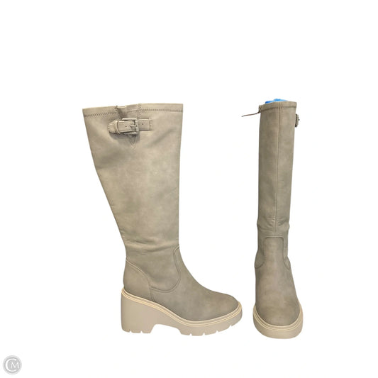 Boots Knee Heels By Naturalizer In Grey, Size: 7.5
