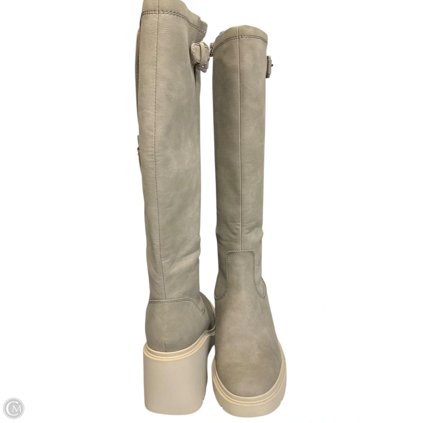 Boots Knee Heels By Naturalizer In Grey, Size: 7.5