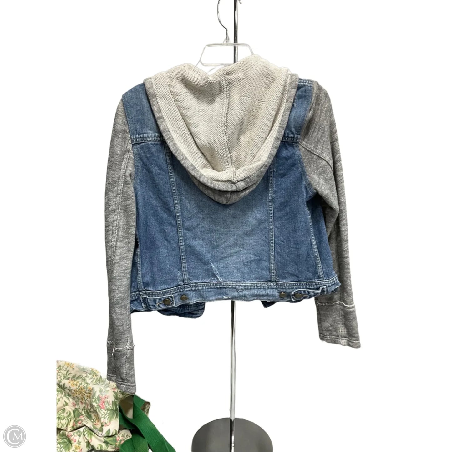 Jacket Denim By Free People In Blue Denim, Size: M