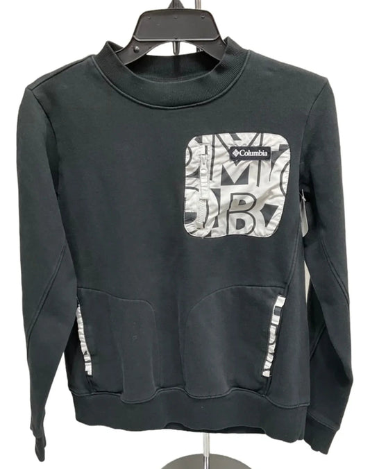 Athletic Top Long Sleeve Crewneck By Columbia In Black, Size: M
