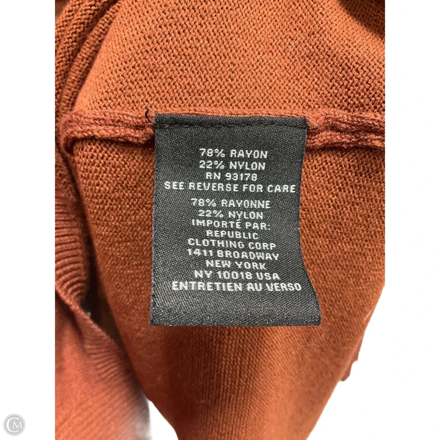 Cardigan By Joan Vass In Orange, Size: S