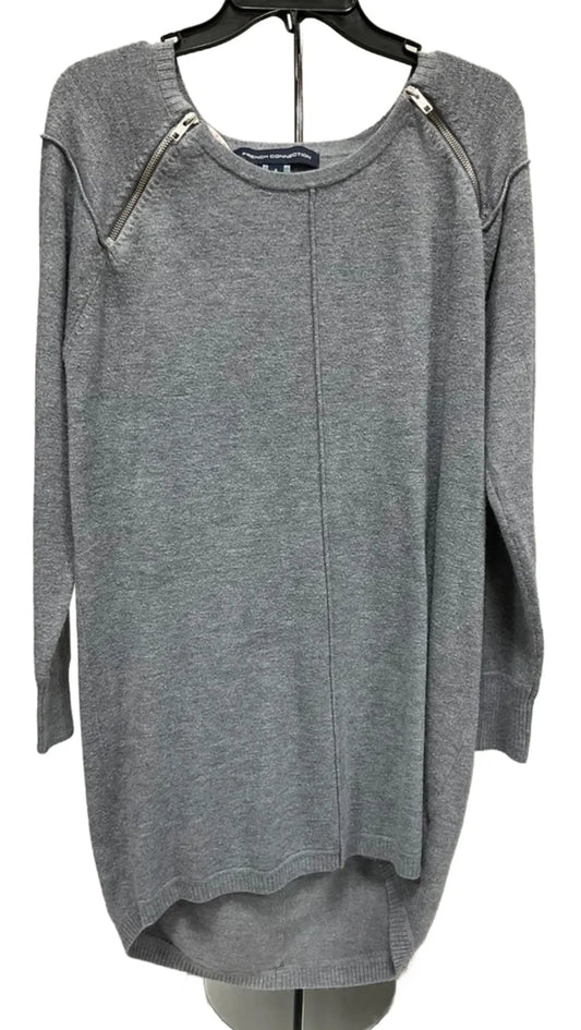 Top Long Sleeve By French Connection In Grey, Size: S