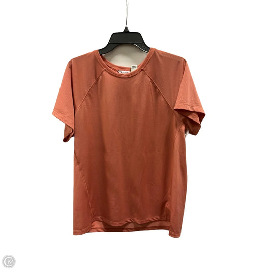 Athletic Top Short Sleeve By Athleta In Orange, Size: L