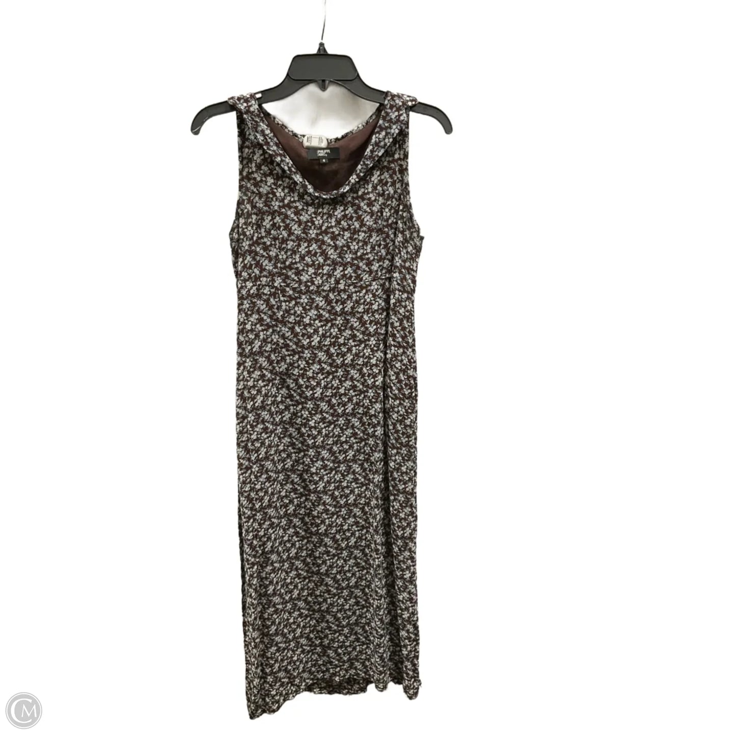 Dress Casual Maxi By Cmc In Brown, Size: 4