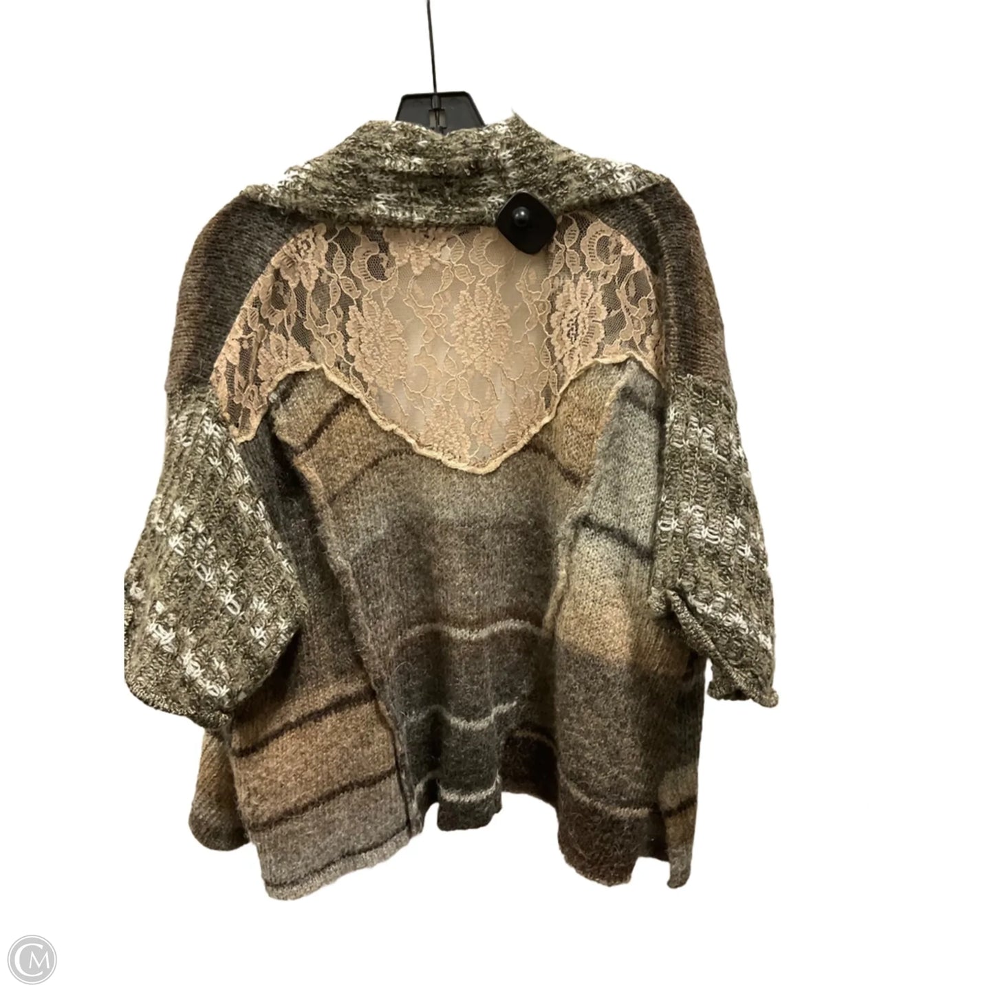 Cardigan By Bke In Green & Grey, Size: S