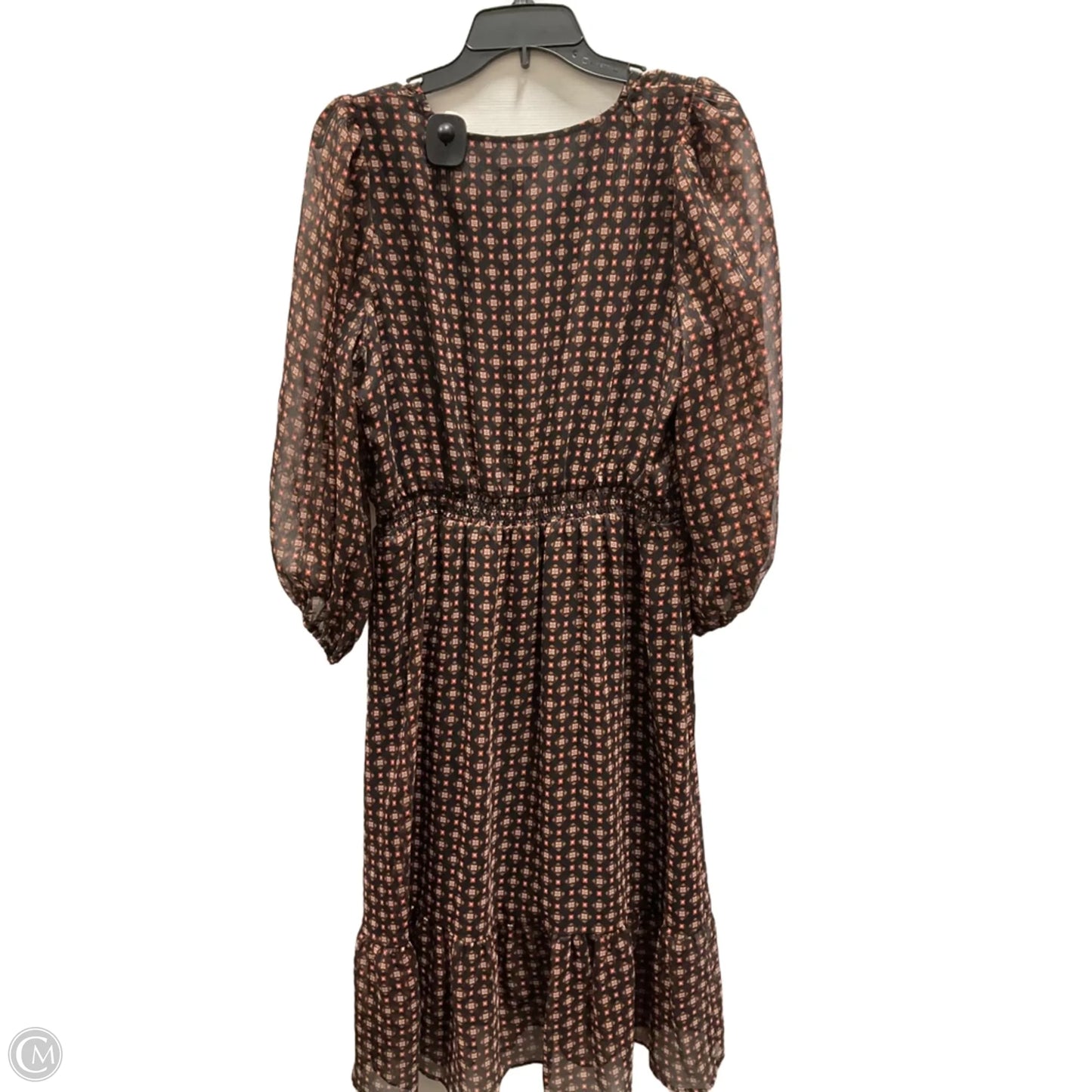 Dress Casual Maxi By Talbots In Black & Red, Size: 12p
