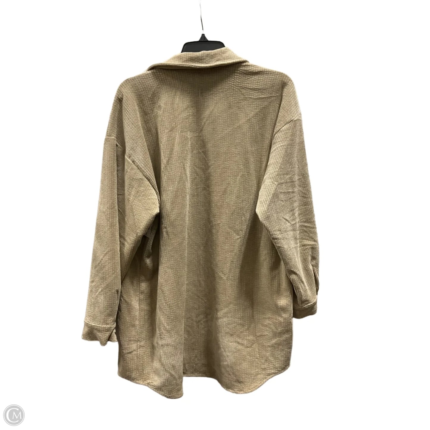 Jacket Shirt By 12th Tribe In Beige, Size: S