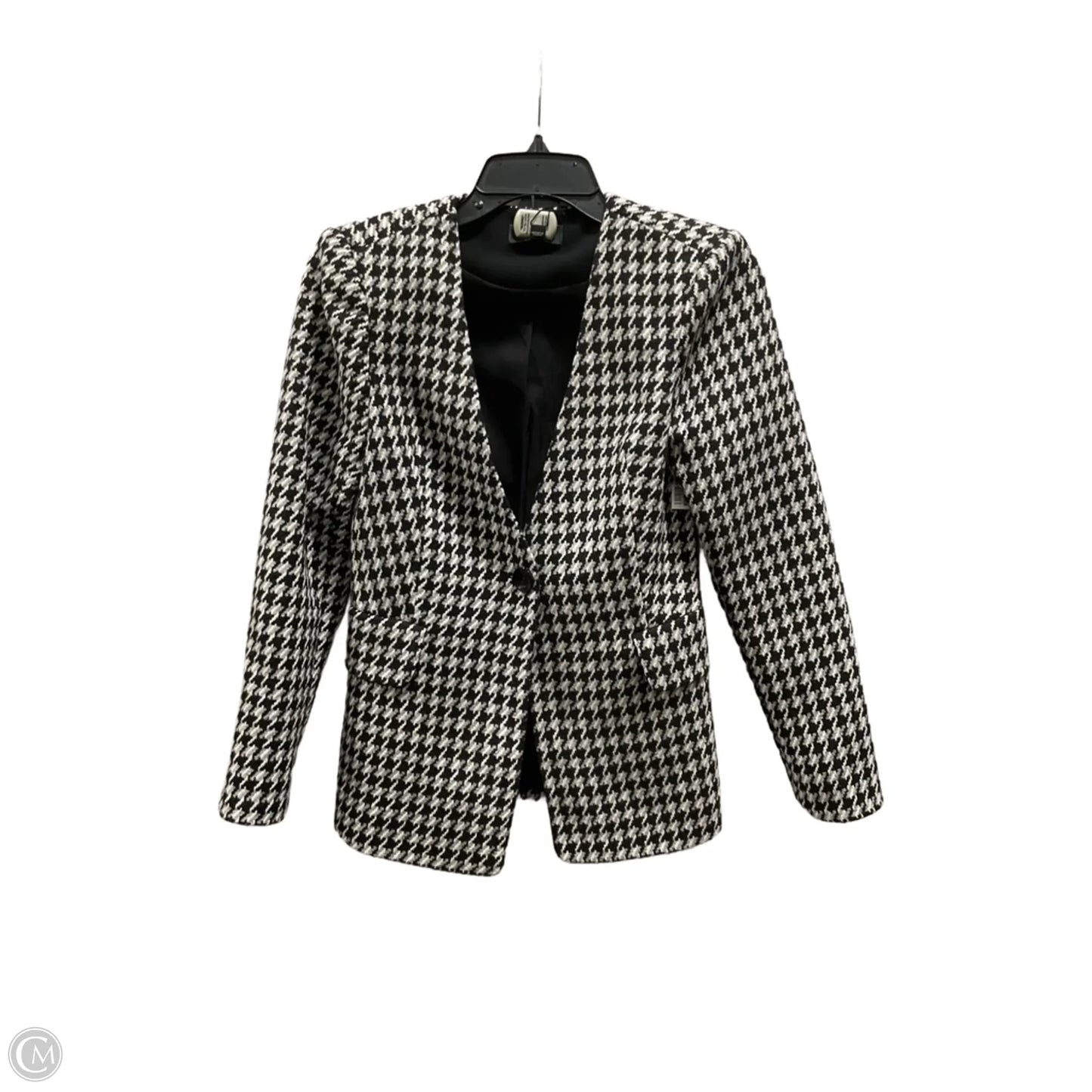 Blazer By Express In Black & White, Size: 0