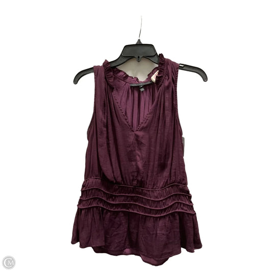 Top Sleeveless By White House Black Market In Purple, Size: M