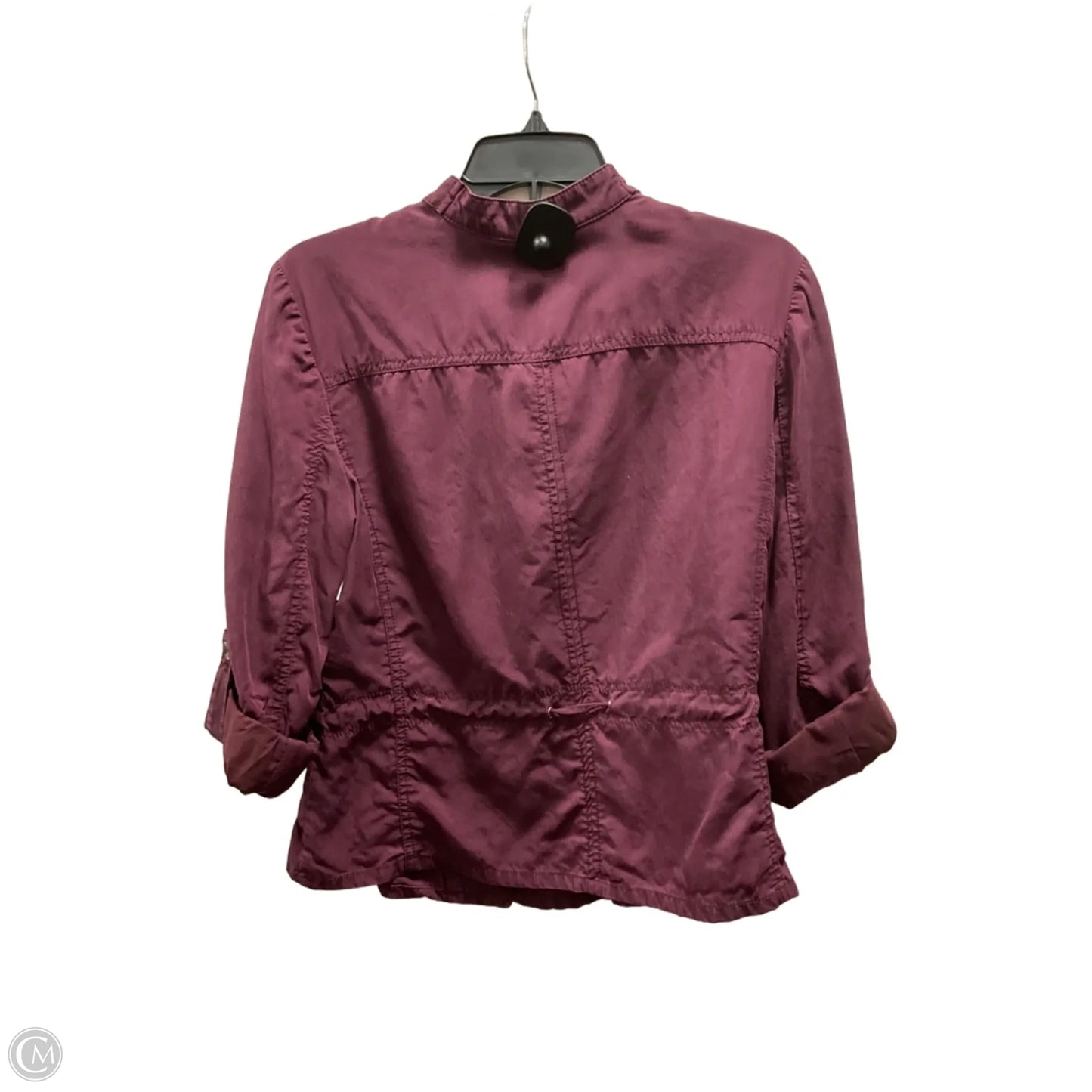 Jacket Shirt By White House Black Market In Maroon, Size: 8