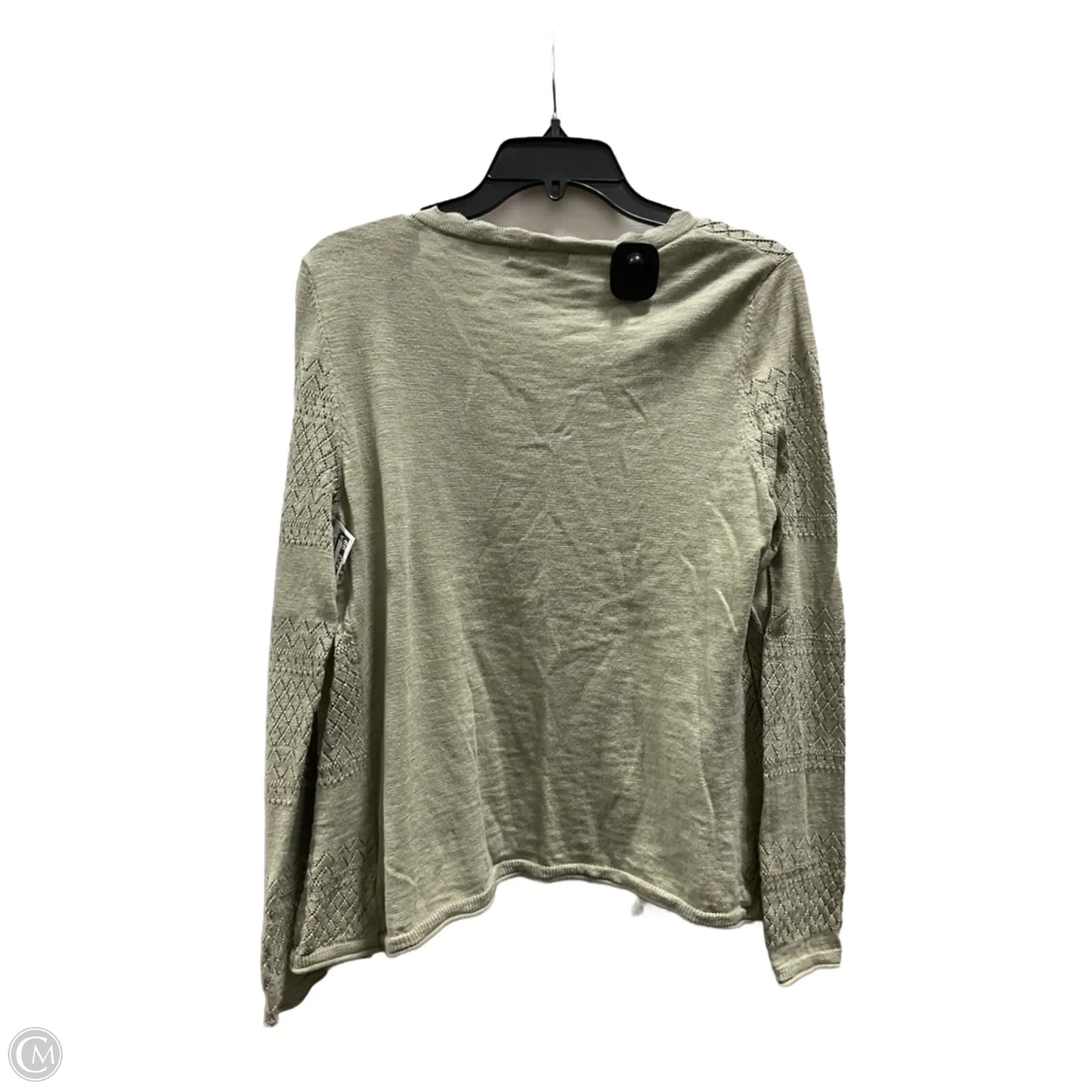 Cardigan Designer By Frye In Green, Size: M