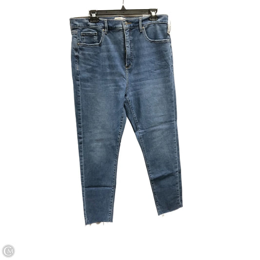 Jeans Skinny By Loft In Blue Denim, Size: 10