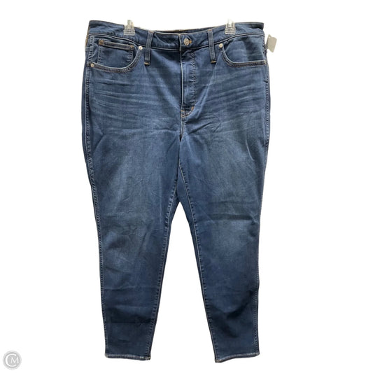 Jeans Skinny By Madewell In Blue Denim, Size: 10