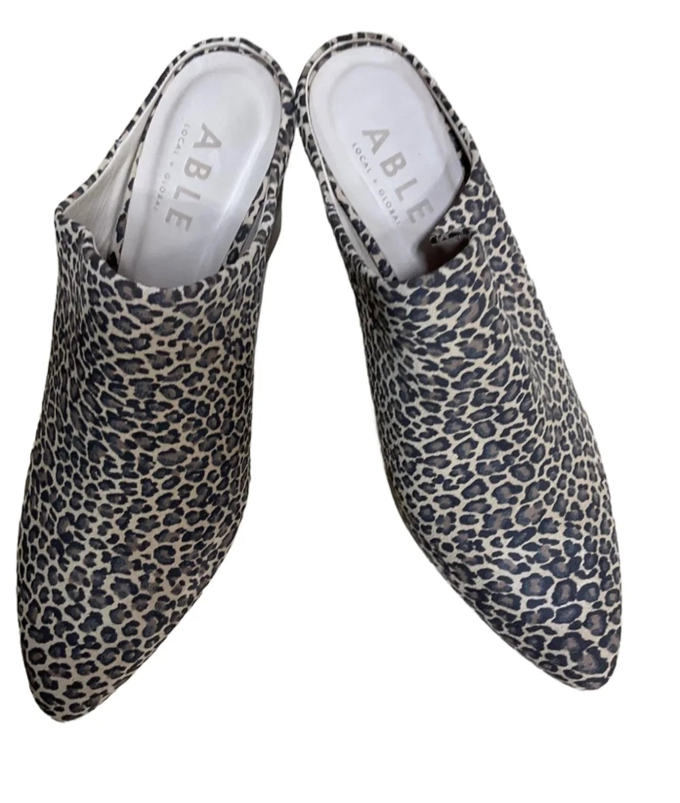 Boots Ankle Heels By Able In Animal Print, Size: 9