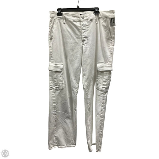 Jeans Wide Leg By Express In White, Size: 14