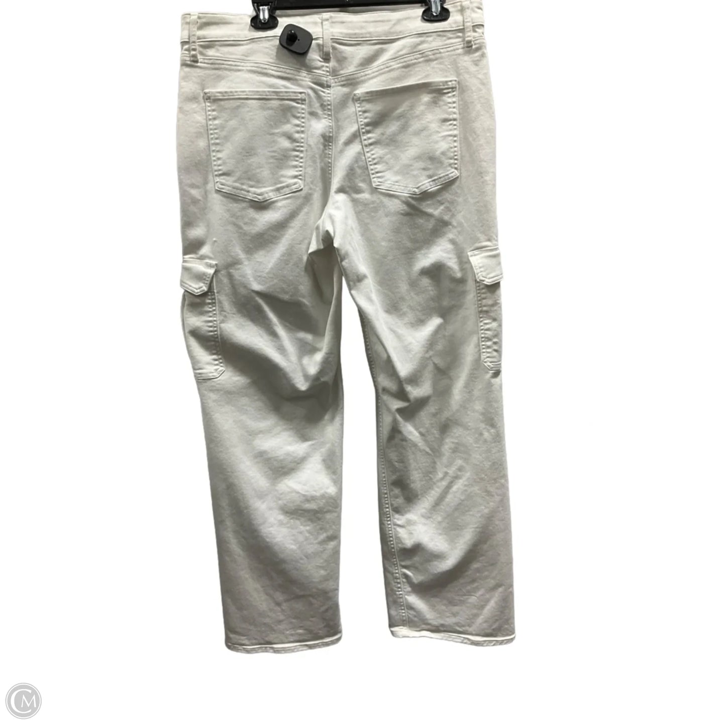 Jeans Wide Leg By Express In White, Size: 14