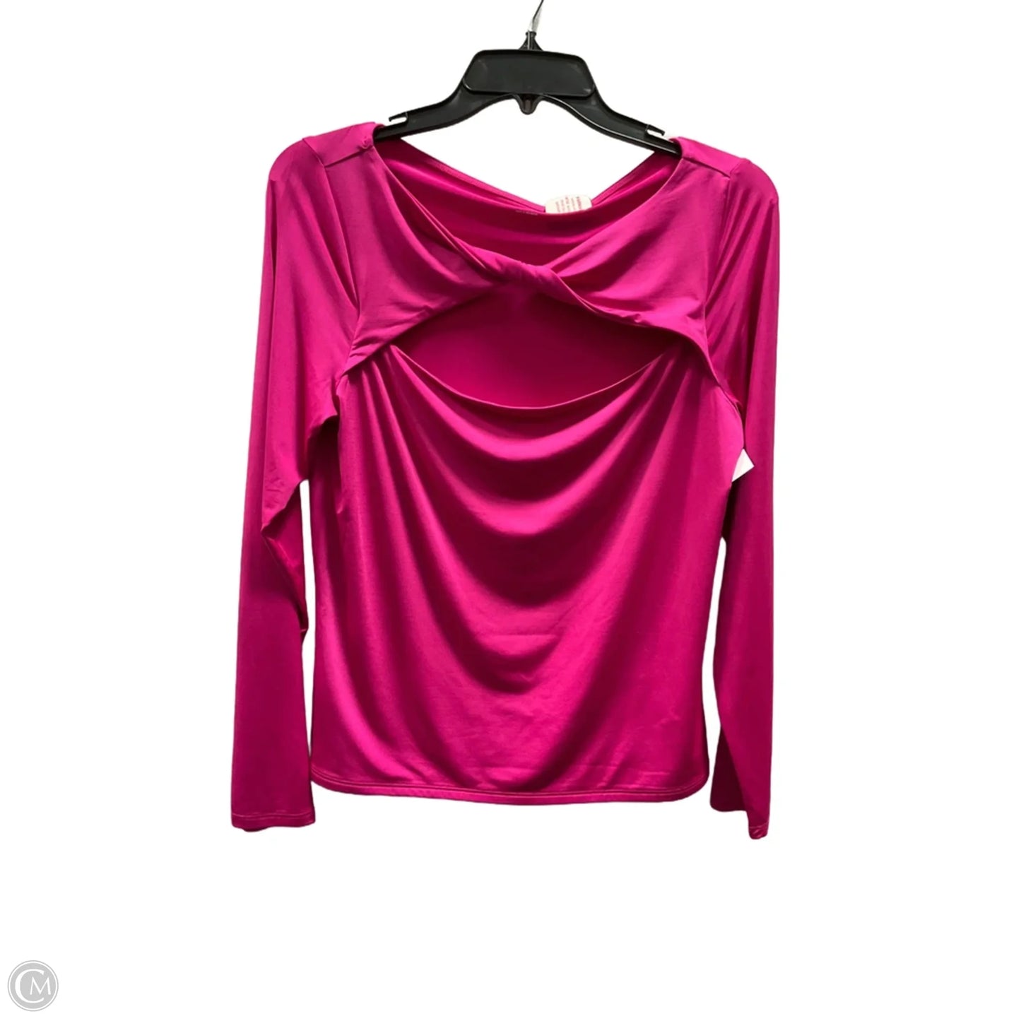Top Long Sleeve By Express In Pink, Size: L