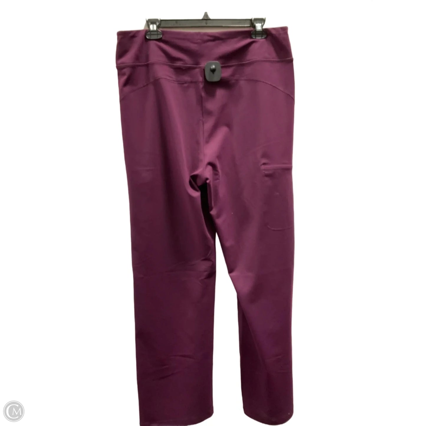 Athletic Leggings By Duluth Trading In Maroon, Size: L