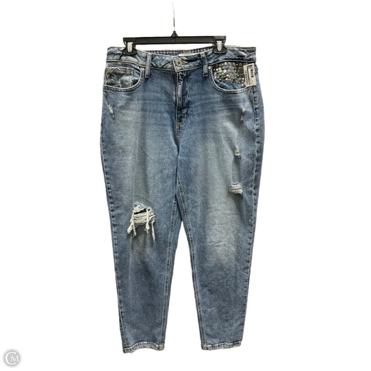 Jeans Skinny By Edgely In Blue Denim, Size: 16