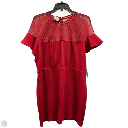 Dress Casual Short By Express In Red, Size: Xl