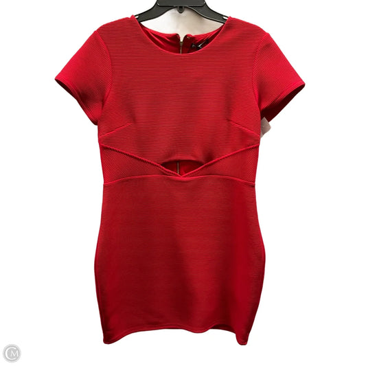 Dress Casual Short By Express In Red, Size: L