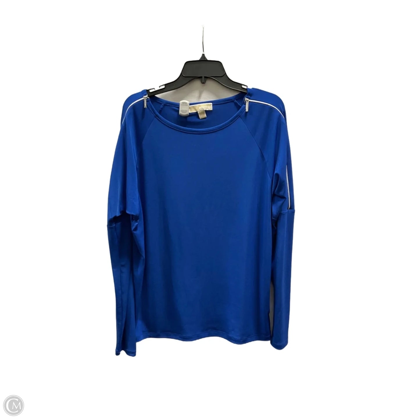 Top Long Sleeve By Michael By Michael Kors In Blue, Size: L