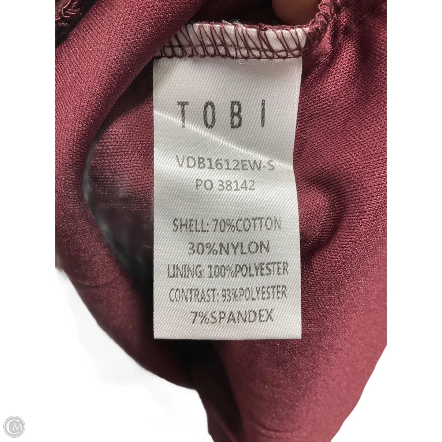 Dress Party Short By Tobi In Maroon, Size: Xs
