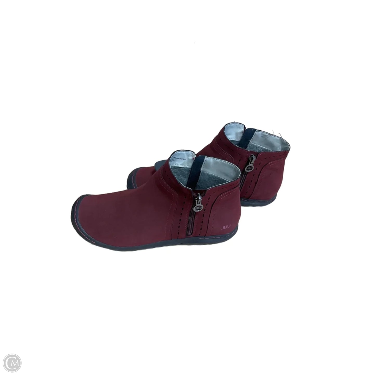 Boots Ankle Flats By Jbu By Jambu In Maroon, Size: 9