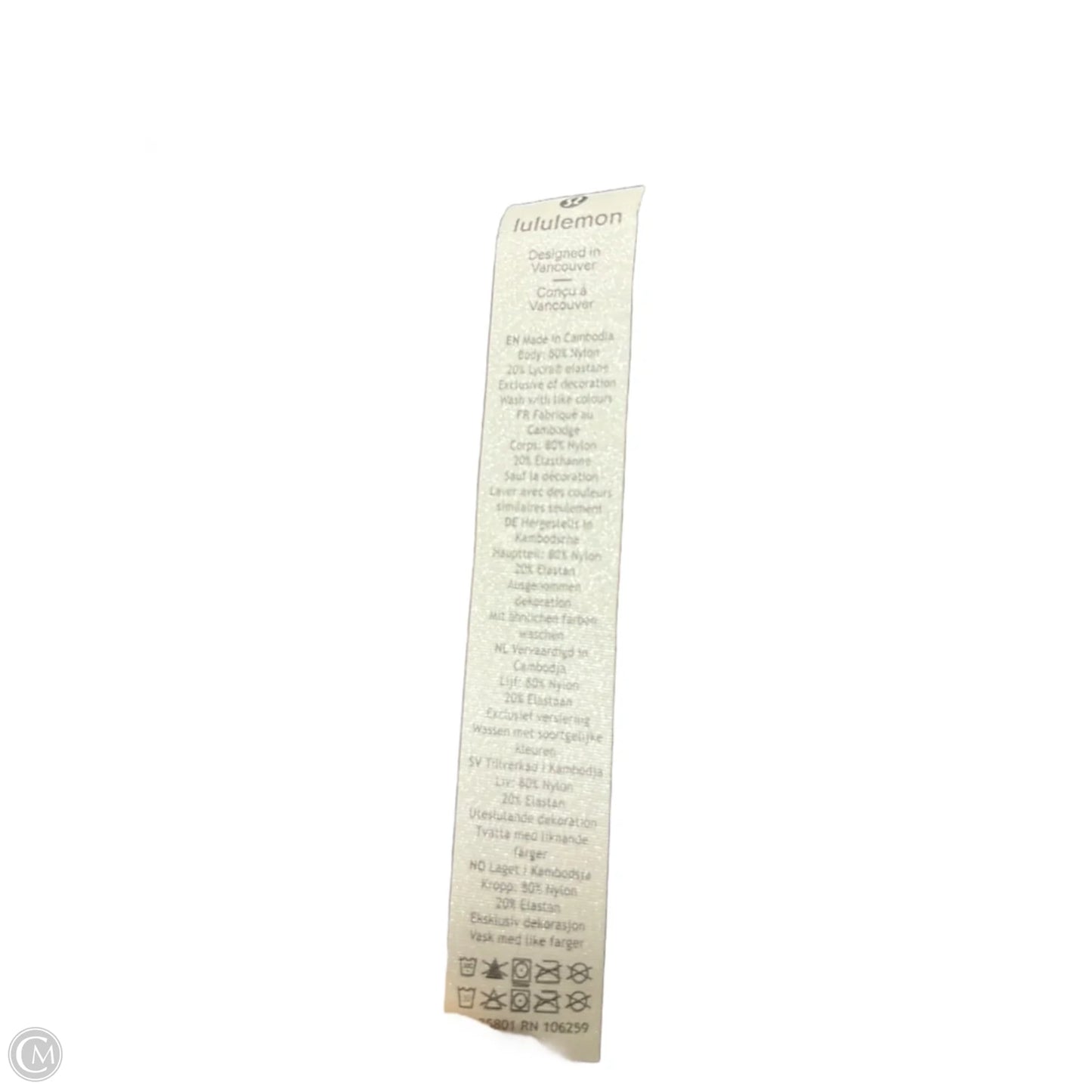 Athletic Leggings By Lululemon In Black, Size: 4