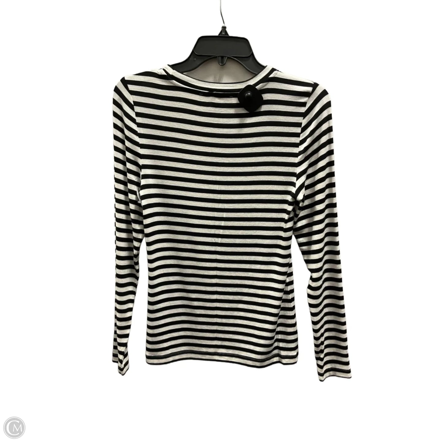Top Long Sleeve By Loft In Striped Pattern, Size: M