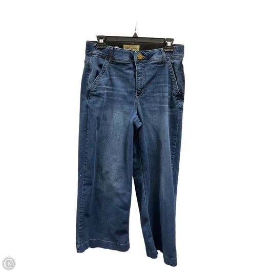 Jeans Wide Leg By Democracy In Blue Denim, Size: 10