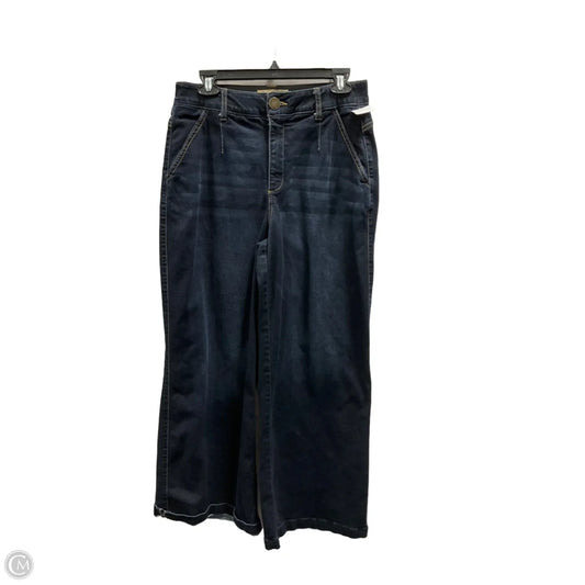 Jeans Wide Leg By Democracy In Blue Denim, Size: 10