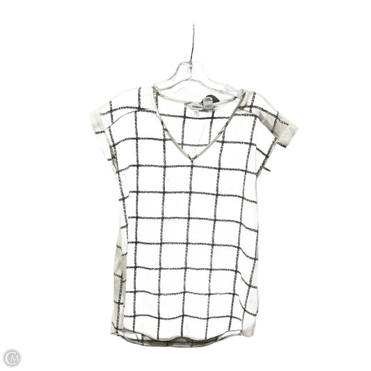 Top Short Sleeve By Express In White, Size: S