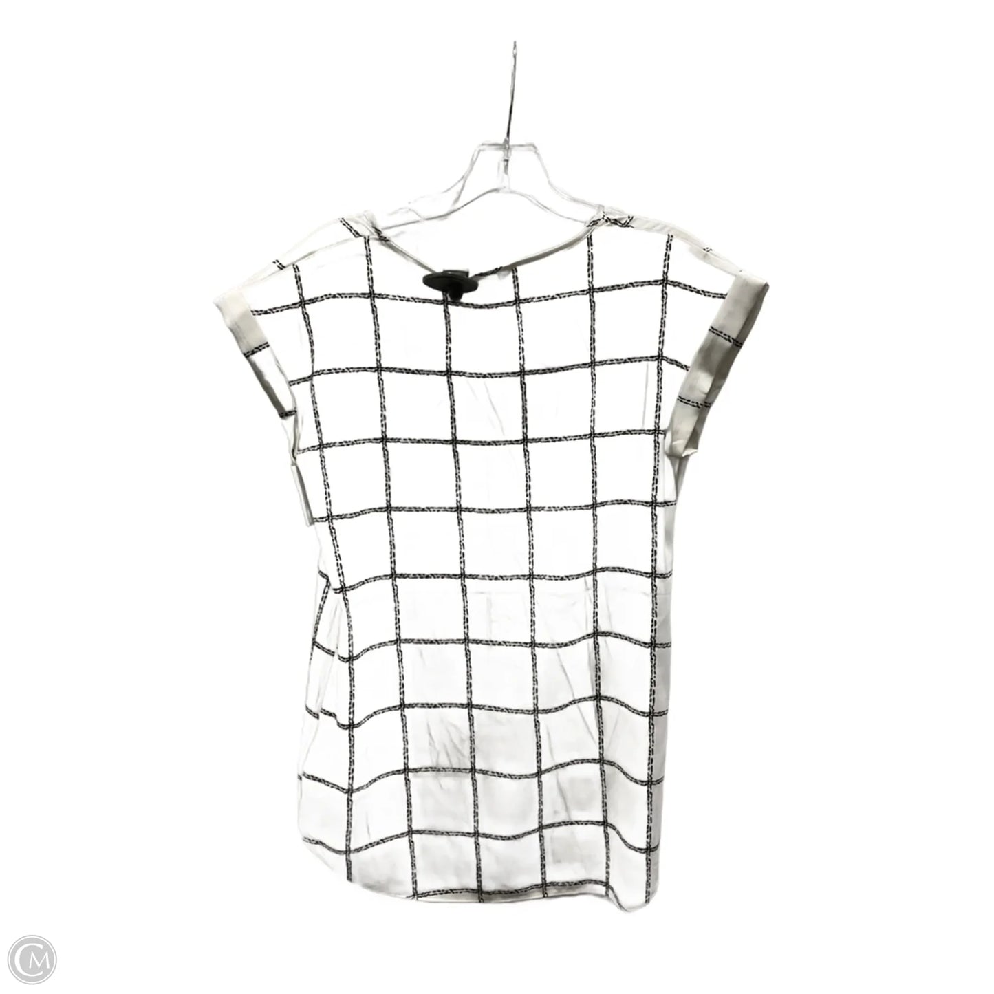 Top Short Sleeve By Express In White, Size: S