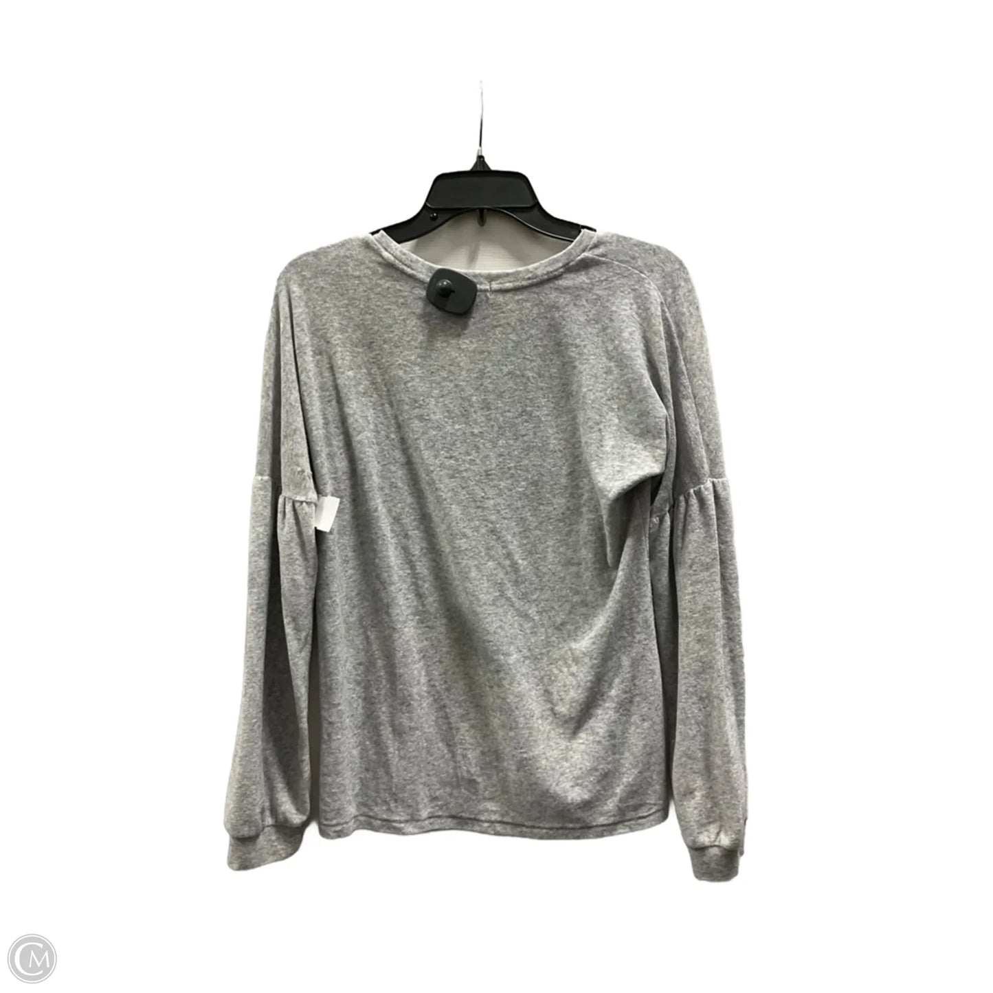 Top Long Sleeve By Cmc In Grey, Size: S