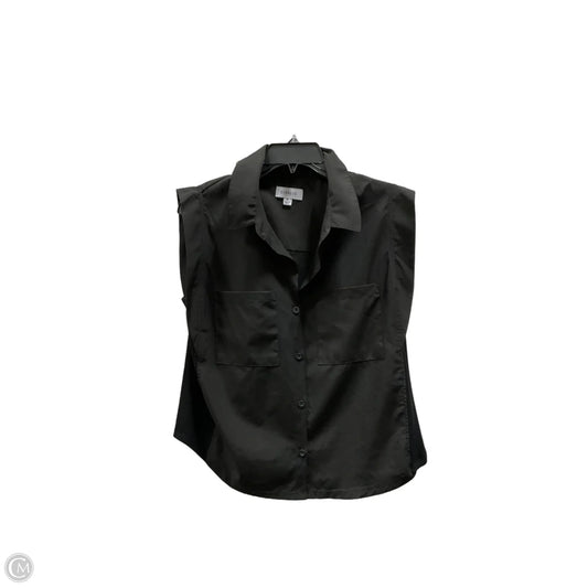 Top Short Sleeve By Evereve In Black, Size: M