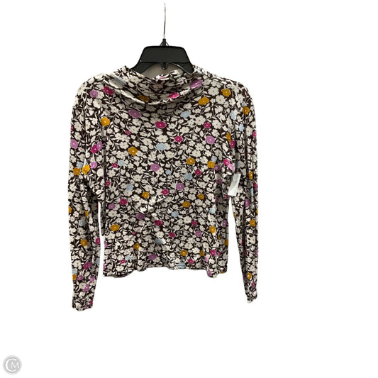 Top Long Sleeve By Ann Taylor In Floral Print, Size: M