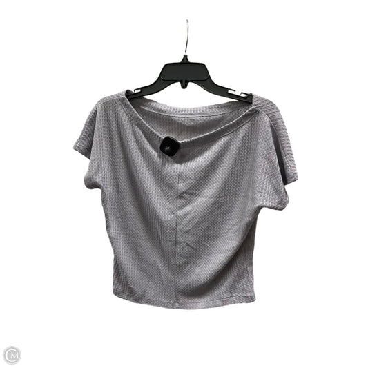 Top Short Sleeve By Express In Grey, Size: Xs