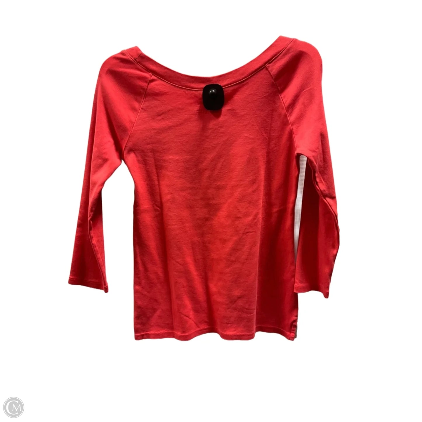 Top Long Sleeve Basic By Talbots In Orange, Size: Xs