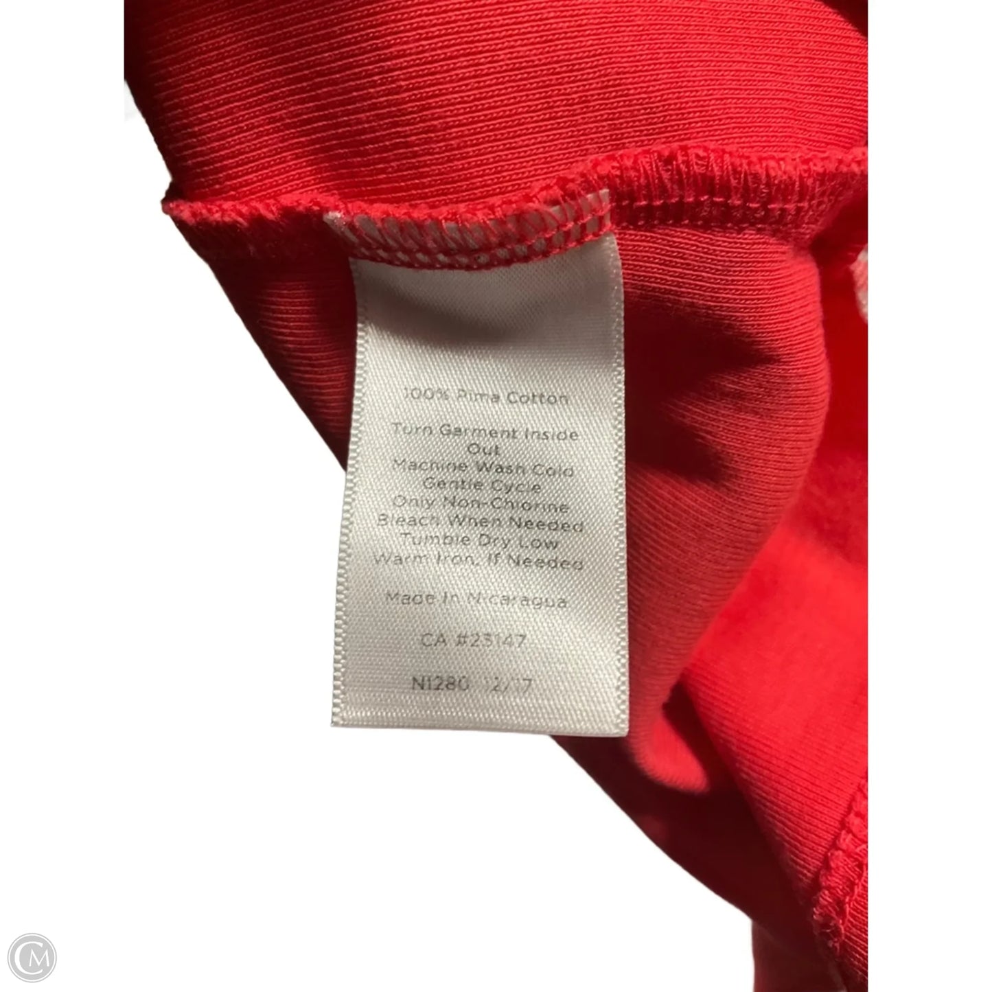 Top Long Sleeve Basic By Talbots In Orange, Size: Xs