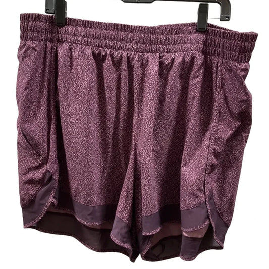 Athletic Shorts By Athleta In Purple, Size: 2x