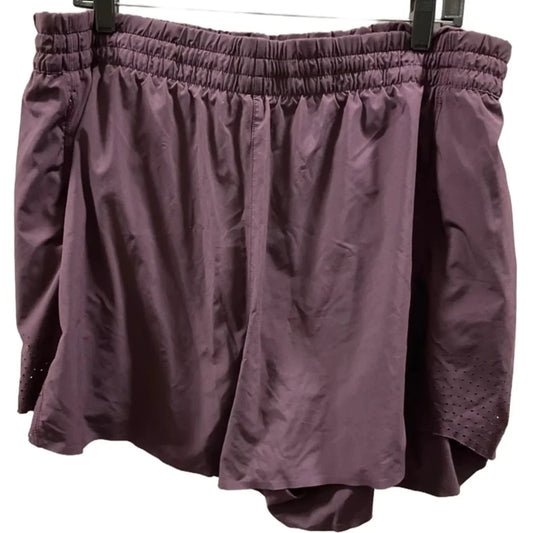 Athletic Shorts By Athleta In Purple, Size: 2x