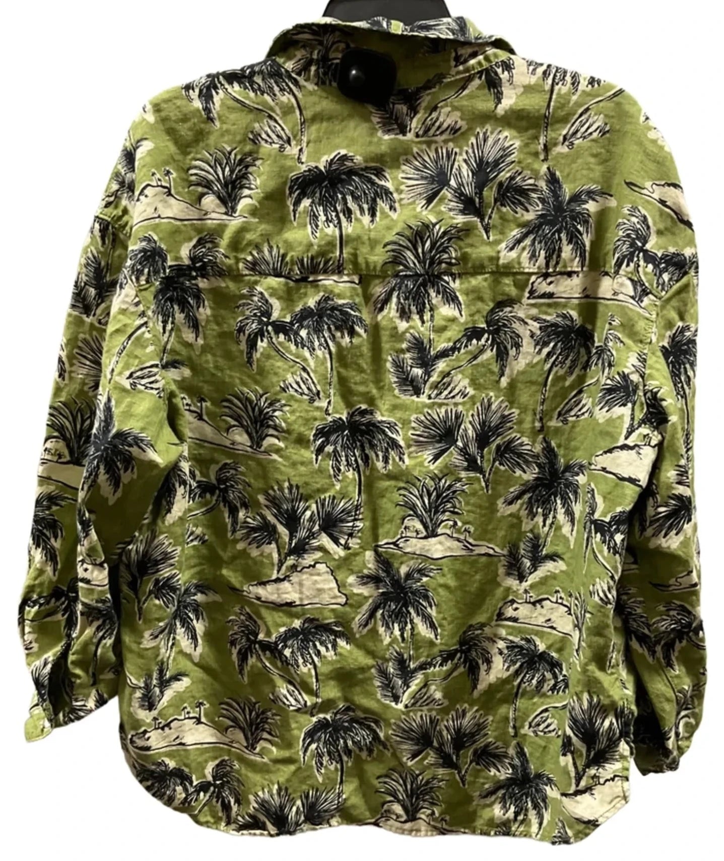 Blouse Long Sleeve By Tahari In Green, Size: Xl