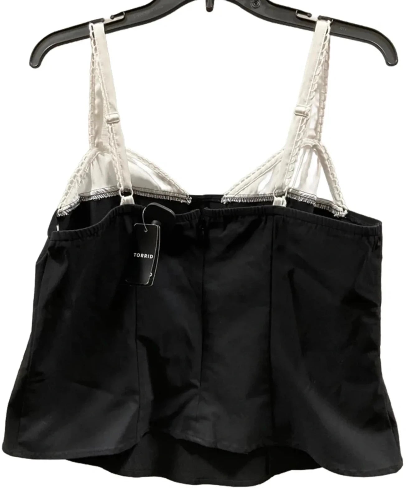 Top Sleeveless By Torrid In Black & White, Size: 14