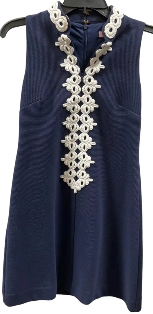 Dress Designer By Lilly Pulitzer In Blue, Size: Xs