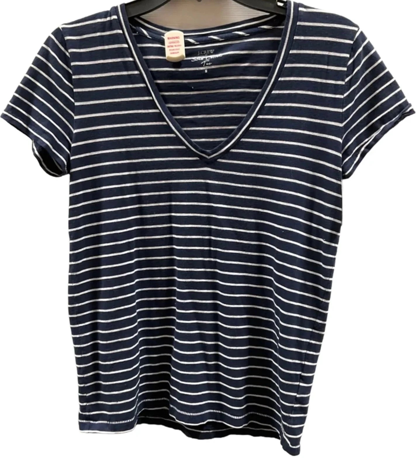 Top Short Sleeve By J. Crew In Striped Pattern, Size: S