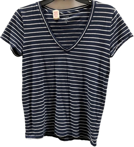 Top Short Sleeve By J. Crew In Striped Pattern, Size: S