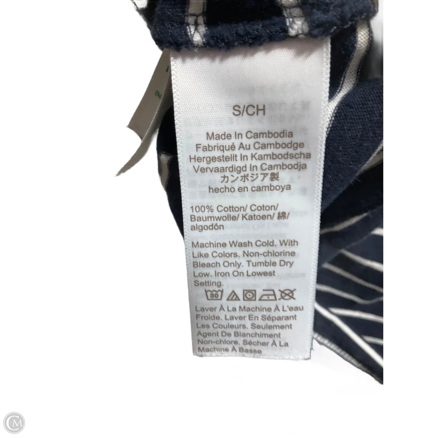 Top Short Sleeve By J. Crew In Striped Pattern, Size: S